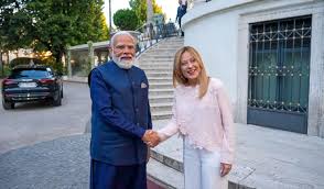 पीएम मोदी की बधाई पर मेलोनी ने कहा 'थैंक्यू', बताया- 'भारत-इटली संबंध पहले से ज्यादा मजबूत' | Rome: PM Modi Meets Italian PM Giorgia Meloni