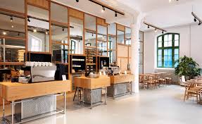 Get Your Fix The Bonanza Roastery Cafe Gives Berlin A New Coffee Star Bar Restaurant Interior Comercial Interior Design Best Coffee Shop