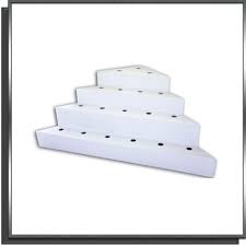 Escalier Interieur D Angle Droit En Polyester Sous Liner Pour Piscine Cote Eau