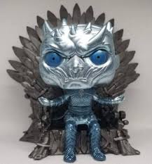The night king smirked after dany tried to burn him with dragon fire. Oob Look The Night King On The Iron Throne Metallic Funkopop