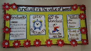 Grade 1 Presented Punctuality On The Wall Classroom