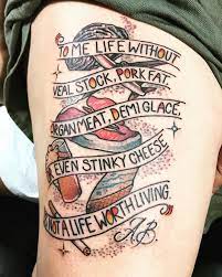 Anthony michael bourdain was an american celebrity chef, author, and travel documentarian, who starred in programs focusing on the explorati. Anthony Bourdain Tattoo Anthony Bourdain Tattoos Anthony Bourdain Anthony Bourdain Quotes