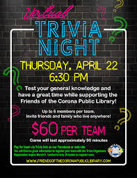 Aug 30, 2019 · every thursday night at new york beer project! Virtual Trivia Night Inner Circle News City Of Corona