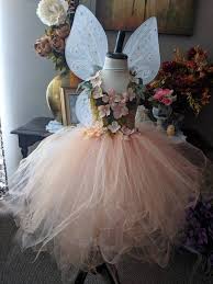 Peach Earth Fairy Costume Dress Romantic Spring Flower Fairy Etsy Fairy Costume Toddler Fairy Costume Fairy Dress