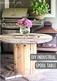 Diy Industrial Spool Table Maison De Pax Spool Furniture Spool Tables Wooden Spool Tables