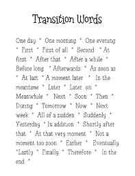 Transition Words List Pdf Google Drive Teaching Writing