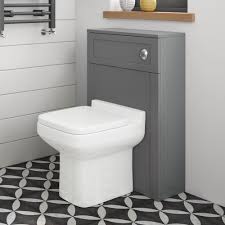 Melbourne Back To Wall Unit With Perth Pan Earl Grey Soak Com Back To Wall Toilets Bathroom Storage Units Wall Unit