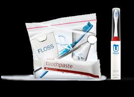 The pick at the end enables you to remove any stray pieces of food. Disposable Toothbrush With Paste Inside On The Go Toothbrushes