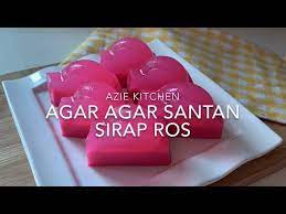 Cara masak agar agar santan sirap rose ini sangat mudah. Agar Agar Santan Sirap Rose Youtube