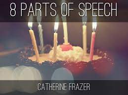 Tips on birthday speech writing. 8 Parts Of Speech By Catherine Frazer