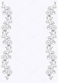 12 3 4 5 next. Decorative Floral Border