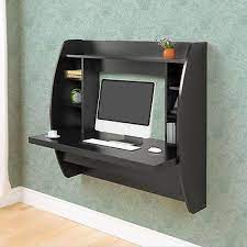 wall mounted floating computer desk with storage home black white furniture and tv dvd shelf