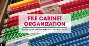 A wizard does all the work. Simple Steps To Get Your File Cabinet Organized With Free Printables