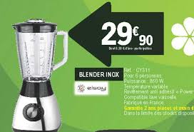 Desserte pour plancha 3601029920422 leclerc desserte en métal convient pour une plancha. Offre Blender Inox Elsay Chez Eleclerc Brico