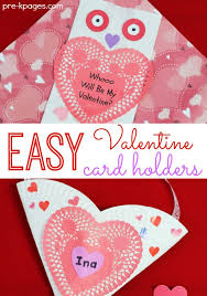 Get creative with paper hearts and turn them into owl shaped valentine's day cards. Easy Valentine Card Holders Kindergarten Valentines Valentines Cards Valentine Card Holders