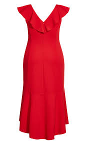 Red ruffle dress plus size. Plus Size Plus Size Destiny Ruffle Dress Red