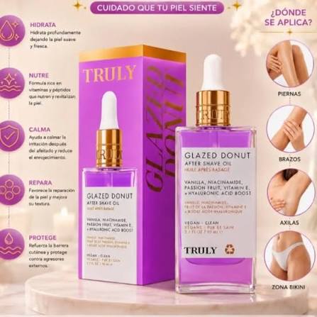 Truly morado 💜 Tiene un olor delicioso, y es ideal para el cuidado real  para tu piel. No solo hidrata y aclara.😍 Disponible. Envíos en RD 🇩🇴  #trulyrd #cuidadofemenino #autocuidado #productosoriginalesrd