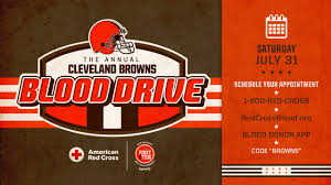 · find local blood drives and donation centers quickly and easily. Browns Join American Red Cross For Annual First And Ten Blood Drive
