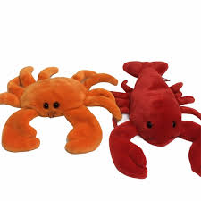 Ty Toys Crab Lobster Large Beanie Baby Set Poshmark