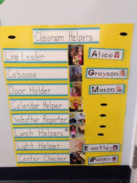 Classroom Helpers Chart From A Classroom At Our Hendersonville Tn School Preschool Job Chart Classroom Job Chart Classroom Helpers