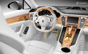 Hd Wallpaper Porsche Panamera Stingray Gtr White Car Interior Cars Car Interiors Wallpaper Flare