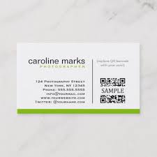 Business Card With Qr Code Zazzle Com Photography Business Cards Template Photographer Business Card Template Photography Business Cards