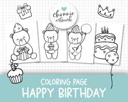 Birthday party invitation bees : Birthday Coloring Pages Worksheets Teaching Resources Tpt