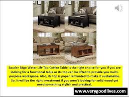 It's also an ideal addition to the family room to spread out games, puzzles, or to use as an additional workspace. Sauder Edge Water Lift Top Small Coffee Table Review Youtube