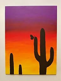 Acrylic painting is a fun and easy way to introduce yourself to art without investing too much time or be sure to leave some yellow peeking through at the base. Sunset Landscape Original Acrylic Painting Nature Abstract Art By Syntax Ebay