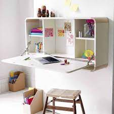 You can use it to work or read, and you can also store some items in the two. Home Art Fold Away Desk Space Saving Desk Girl Bedroom Walls