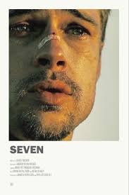 Seven or se7en alternative movie poster with brad pitt
