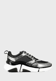 Fashion luminary and cult collaborator karl lagerfeld's hit eponymous line is a covetable collection of downtown classics. Buy Karl Lagerfeld Black Venture Lazarus Ii Sneakers For Men In Mena Worldwide Kl51727470