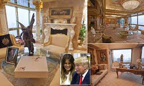 Trump tower, home to the corporate offices of the trump organization, is one of manhattan's most iconic buildings. Donald Trump S 100m New York City Penthouse In Pictures Daily Mail Online