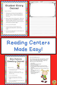 Reading Centers Made Easy Grades 1 4 Easy To Set Up And Leave For The Whole School Year Six Different Centers To Pick Reading Centers Teacher Prep Reading