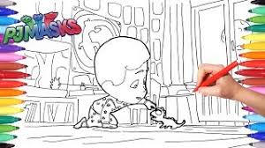 Funny pj masks coloring page for children. Pj Masks Coloring Pages For Kids How To Draw And Color Pj Masks Greg Gekko Coloring Video Youtube