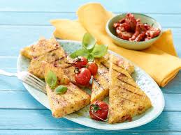Mediterrane Polenta Ecken Vom Grill Rezept Lebensmittel Essen Rezepte Ideen Furs Essen