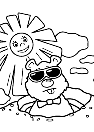 When we think of october holidays, most of us think of halloween. Groundhog Day Coloring Pages For Kids Sunny 2 February Printable Free