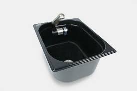 Ablaufgarnitur Mit 19 Mm O Anschluss Spulbecken Mit Mit Integriertem Wasserhahn Barwig Schwarz Chrom 12v Automati Waschbecken Waschbecken Design Minikuche