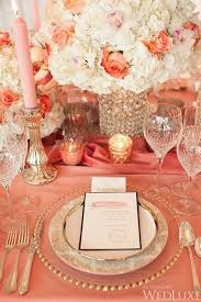 Eastern Dream Wedluxe Magazine Coral Wedding Colors Coral Wedding Decorations Wedding Table