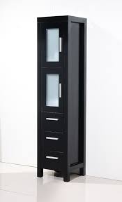Brezza Espresso Bathroom Linen Cabinet