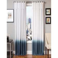 Winkleman Ombre Solid Semi Sheer Tab Top Single Curtain Panel Linen Curtain Panels Ombre Curtains Curtains