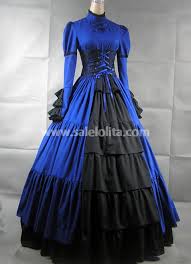 If you add this time to the shipping time, you'll have an idea of when to expect your. Blue And Black Long Sleeves Gothic Victorian Dress Salelolita Com