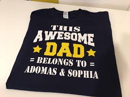 60th Birthday Present Ideas For Dad This Awesome Dad Belongs To Personalized T Shirt Tee Top Shirt Etsy Father S Day T Shirts Father Birthday Gifts 60th Birthday Ideas For Dad