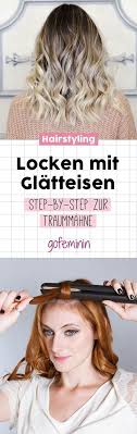 locken mit dem glatteisen in 3 schritten zur traummahne locken mit glatteisen locken machen naturlocken frisuren