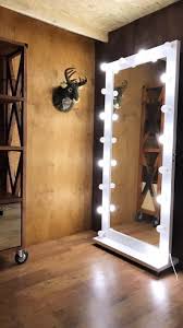 70 5 in x 31 light walnut full body floor length vanity. White Vanity Hollywood Large Lighted Mirror With Light Etsy Mirror With Lights Hollywood Mirror With Lights Diy Mirror With Lights