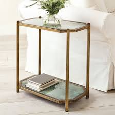 Kendall Rectangle Glass Side Table Glass Side Tables Rectangle Side Table Furniture