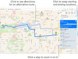 Click on another point on the map to mark your destination. Get Directions In Maps On Mac Apple Support