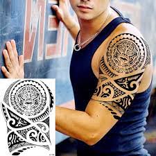 Čierne dočasné tetovanie Spartan pre mužov Chlapci Lev Rytier Vlk Lebka  Kompas Tiger Falošné tetovanie Nálepka Tetovanie na ruku Vodotesné – kúpiť  za nízke ceny v internetovom obchode Joom