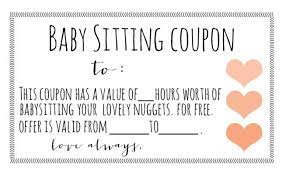 35 Gifts A Pregnant Woman Actually Wants Babysitting Coupon Babysitting Parent Holiday Gifts