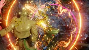It generally presents itself as an ethereal figure hovering over or near the user. Jump Force Dio Screen 1